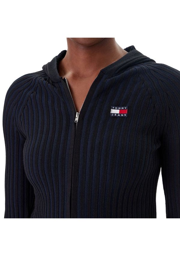 TOMMY JEANS - FELPA CON CAPPUCCIO - TJW HOOD ZIPPER RIB