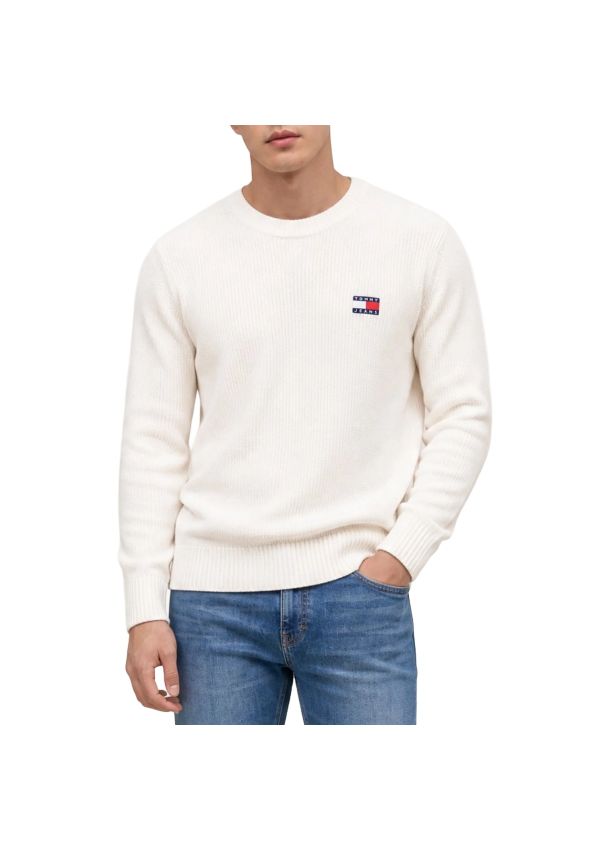 TOMMY JEANS - MAGLIA UOMO DM0DM20923 - TJM REG BADGE SWEATE, YBH