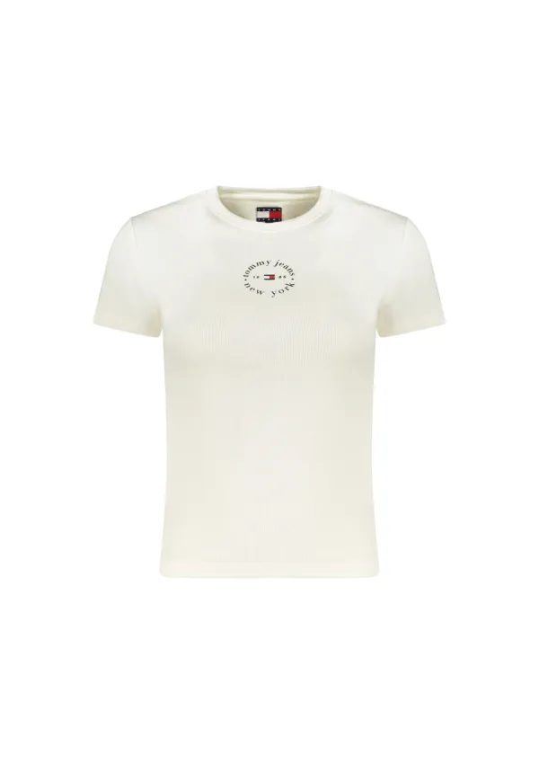 Tommy Hilfiger - T-Shirt Ribbed Sl Round Lg Donna