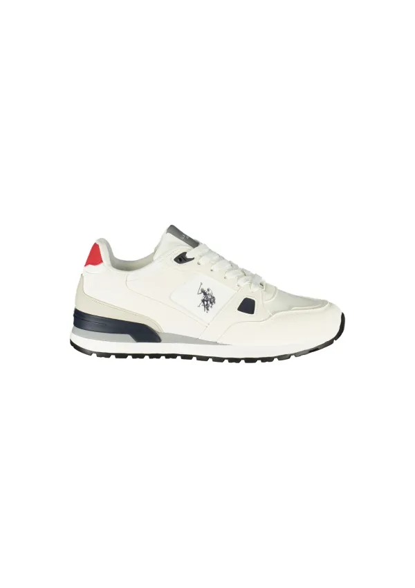 U.S. Polo Assn. Sneakers Uomo Bianche Stampa Logo